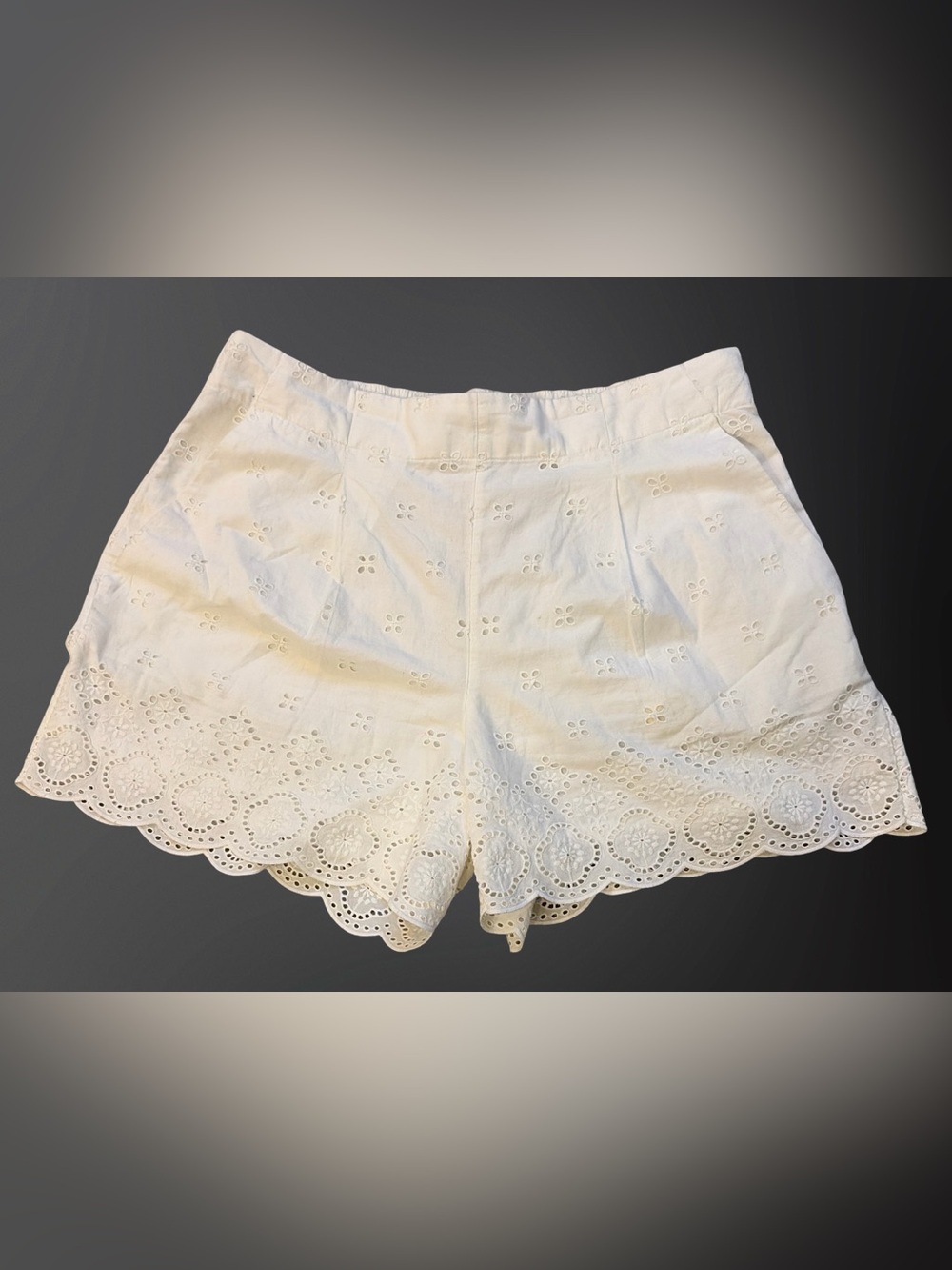 100% Cotton Eyelet Shorts - Picture 2 of 5